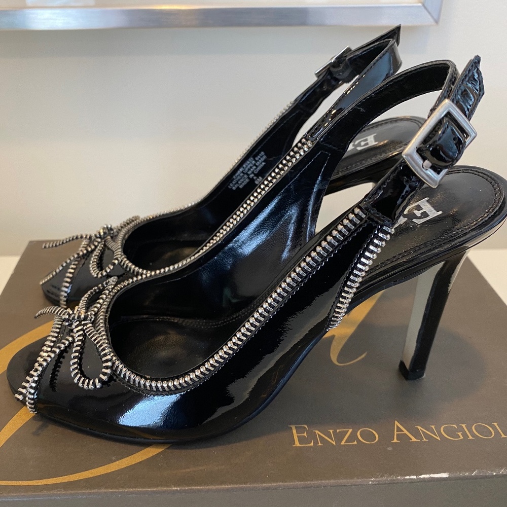 Enzo Angiolini Peep Toe Pumps - Sz 6